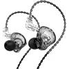 KAMINRUN TRN MT1 - Auricolari in-ear con driver dinamico magnetico da 10 mm, con cavo rimovibile a C da 0,75 mm, colore: Nero
