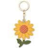 AXFEE Airtags Portachiavi in PU Pelle, Porta Air Tag per GSP Apple-Girasole | Airtag Cover per Chiavi Zaini e Animale, Portatile, Anti-graffio, Mantiene un Segnale Forte