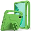 Nikaque Custodia per bambini per Honor Pad X8a 11 pollici 2024, schiuma EVA leggera antiurto Duarable, copertura per tablet con maniglia stand custodia per bambini Firendly, verde