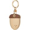 AXFEE Airtags Portachiavi in PU Pelle, Porta Air Tag per GSP Apple | Airtag Cover per Chiavi Zaini e Animale, Portatile, Anti-graffio, Mantiene un Segnale Forte- Nocciole