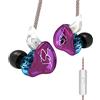 CCA KZ ZST Auricolari in-ear, doppio driver 1 BA e 1 DD, auricolari con filo, Hi-Fi, ergonomici, auricolari da gaming a 2 poli, con cavo rimovibile, per cantanti, audiofili e DJ, colorati, senza microfono