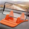 Generic Supporto per telefono in morbido silicone antiscivolo per auto, tappetino antiscivolo, supporto per telefono, arancione