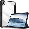 FINTIE Custodia Compatibile con Xiaomi Mi Pad 5 / Mi Pad 5 Pro 11 2021 | [con Portapenne] Antiurto Sottile Custodia Posteriore Trasparente Cover con Auto Sveglia/Sonno, Nero