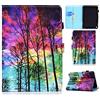 CaseFun Custodia per Amazon Fire HD 8 2020 Stand Flip Cover in Pelle PU Protettiva Case con Auto Svegliati/Sonno Funzione Albero