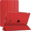 TechDealsUK Smart Case - Custodia magnetica per iPad Mini 1 2 3 2012, 2013, 2014 A1432 A1454 A1455 A1491 A1490 A1489 A1600 A1599 con funzione di spegnimento automatico, colore: Rosso