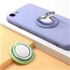 Generic Supporto ad anello per telefono, rotazione flessibile a 360° con magnetico, rimovibile, regolabile, supporto per iPhone 16-8 Pro Max Plus, smartphone, tablet e supporto magnetico per auto, viola