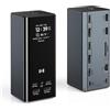 Selore&S-Global Selore - Docking station per computer portatile, 3 monitor, triplo display 4K, 3 HDMI 2 DP