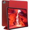 EAZY CASE - Coperchio di protezione per Apple iPad Air 13 M3 (2025) Smart Cover Tablet Smartcase per alzarsi in piedi, con funzione di stand Sleep Wake Up, in pelle sintetica, Rosso
