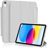 Koze Custodia per iPad A16 11a Generazione 11 Pollici 2025/ iPad 10a Gen 10,9 2022 con Chiusura Magnetica, a tre pieghe Supporto, Cover Retro in TPU Morbido con Portapenne, Grigio Chiaro