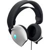 Dell Alienware AW520H Cuffie da Gaming - Cablate con Audio Hi-Res, Dolby Atmos, Microfono Retrattile, Illuminazione RGB AlienFX, Lunar Light