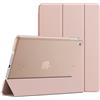 JETech Custodia per iPad Air 1ª Gen, Oro Rosa | Cover Retro Traslucido Sottile, Supporto Tri-Pieghevole, Auto Svegliati/Sonno, Antiurto