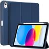 ProCase Cover iPad A16 11 Gen 11 Pollici 2025/iPad 10 Gen 10,9 Pollici 2022 | Custodia iPad (A3354 A3355 A3356 A2696 A2757 A2777) Auto Svegliati/Sonno con Portapenna -Blu Scuro