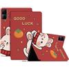 Generic Compatibile con/Sostituzione per Tablet PC Xiaomi Redmi Pad 10.61 pollici 2022 PU Leather Flip Stand Portafoglio Magnetico Anno della Cassa del Coniglio (4)