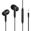 MAS CARNEY Cuffie con Filo WI6, Auricolari con Cavo 3.5mm jack, Cuffie In-Ear e Microfono, Cuffiette Filo Audio AUX per iPhone, Sony, Android, Smartphone, Google, PC, MP3, AUX - Nero