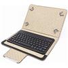 TALIUS, TECH 4 U Talius Custodia universale per tablet da 10 CV-3007. Custodia protettiva. Tastiera Bluetooth magnetica, cuciture resistenti e chiusura magnetica. Compatibile con Android, Windows e iOS.