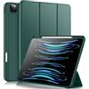 Vobafe Custodia Compatibile con Cover iPad PRO 12.9 6a/5a/4a/3a Generazione, Cover Posteriore Flessibile in TPU con Portamatite per iPad PRO 12.9 2022/2021/2020/2018, Verde Pino