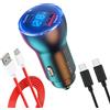 SGQGS Caricabatteria da auto One Plus Super 100W 80W 65W ricarica rapida, confezione da 2 cavi