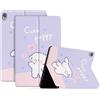 Generico DayQiQiPu Caso per Lenovo Tab M10 10,1 Pollici TB-X605L/TB-X605F/TB-X505L/TB-X505F Ultrasottile Motivo della serie Cartoon Animal in pelle PU Stand flip Custodia protettiva con Auto Sveglia/Sonno,01