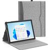 SSS·GRGB Custodia per Microsoft Surface Pro 11/10/9/8 (13), diversi angoli di visualizzazione, con supporto stilo e custodia, compatibile con tastiera e docking station, grigio