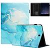 Generico DayQiQiPu Caso per Samsung Galaxy Tab S2 SM-T710/T713/T715/T719 (8,0 Pollici) in pelle PU Custodia a Portafoglio Cover Ribaltabile Serie Motivo Pittura Olio con Supporto Guscio e Auto Wake/Sleep 01