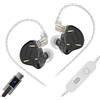 Yinyoo KZ ZST PRO X - Auricolari in-ear USB-C 1DD+1BA, driver ibrido, piastra frontale in lega di zinco, per musica/gioco/viaggio, compatibili con Pixel 6/7(nero, USB-C)