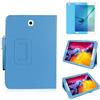 MEIYOUQI Custodia per Samsung Galaxy Tab S2 8.0 Inch 2015 (SM-T710 T713 T715 T719),Sottile Pelle Multi-angli Stand Protezione totale Tablet Cover Caso Con Penna Stilo, Pellicola Per Schermo (Sky Blue)