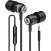 LUDOS CLAMOR Auricolari In-Ear Cuffie, Cuffiette con Filo e Microfono, Garanzia 5 Anni, Audio di alta Qualità, Memory Foam, Cavo Rinforzato, Bassi, Controllo del Chiamate per iPhone, Samsung, Huawei