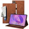 Auslbin Cover Compatibile con Lenovo Idea Tab Plus 12,1 Pollici 2025 TB361ZU TB361FU Custodia di Tablet in Pelle PU in Stile Classico Anti-Fall Case di Scheda Protettiva con Slot per Carte, Marrone