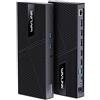 WAVLINK DisplayLink, docking station, triplo display con doppio 4K, 100 W | Docking station 15 in 1: triplo display Dual 4K, 3 HDMI, 2 DP, USB‑C/A 10 Gbps, Gigabit LAN, 100 W PD