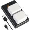 DSTE 2PCS Arlo A1 A1B (2000mAh/7.2V) Batteria Caricatore Compatibile per Arlo Pro Batteria, Arlo Pro 2 Batteria (VMA4400)