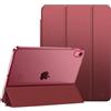 FINTIE Cover Custodia per iPad (A16) 11ª/10ª Gen 11/10.9, Burgundyrosso | Cover Tri-Fold Sottile e Leggera con Retro Semi-Trasparente, Supporto Stabile, Funzione Auto Sveglia/Sonno, Anti-Impronta
