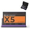 K&F CONCEPT Set di Caricabatterie Compatibile con Insta360 X5 | Compatibile con Insta360 X5, Batteria da 2700 mAh, 2 Slot per schede SD, Accessori per Fotocamera Sportiva, JHX5