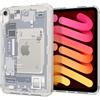 Spigen Cover Ultra Hybrid ZeroOne Compatibile con iPad mini 7 (2024, A17 Pro) / iPad mini 6 Generazione 8.3 polici (2021) - Bianco