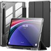 INFILAND Custodia Per Samsung Galaxy TabS10 Lite/S10 FE/S9 FE 5G 10.9 Pollici/Tab S9 11 Pollici Con S Pen, Sottile Custodia Protettiva Trasparente Supporto Auto Wake/Sleep (Grigio)