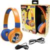 Lexibook, Naruto, Cuffie Bluetooth e cablate 2 in 1 con microfono e pulsanti di controllo, pieghevoli e regolabili, batteria ricaricabile di lunga durata, arancione/blu, HPBT010NA