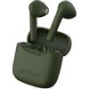 Defunc True Lite Verde - Auricolare Stereo Senza Fili Bluetooth 5.3 Hi-FI, Controllo A Sfioramento, Microfono Incorporato, 20 Ore Di Riproduzione, Ricarica USB-C, Per Telefoni iOS e Android