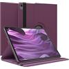 EAZY CASE - Custodia per iPad Air 13 (2024) tablet Cover protettiva Smart Cover Supporto rotante Astuccio pieghevole 360° girevole con funzione stand Similpelle Viola