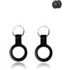Generic Confezione da 2 custodie per Lifemate Life Tag, in silicone durevole, ecologico, antiurto, facile da rimuovere e anti-smarrimento, colore nero