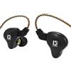Yinyoo KBEAR KS2 IEM 1BA 1DD Stereo in Ear Headphone, HiFi Over Ear Ear Headset Noise Cancelling Hybrid Earphone with Removable Cable for Running Walking…