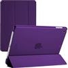 TechDealsUK Custodia intelligente per iPad da 10,2 (9a/8a/7a generazione 2021/2020/2019), custodia magnetica ultra sottile con accensione/spegnimento automatico per Apple iPad 10.2 (viola)
