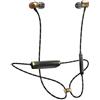Marley House of Marley Uplift 2 Bluetooth Wireless, Fino a 8 ore di riproduzione, Microfono con 3 pulsanti di controllo ideale per IOS e Android, Ultraleggeri, Nero/Oro