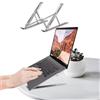 Generic Supporto portatile per laptop, supporto ergonomico per laptop, supporto staccabile rialzato per laptop porta-notebook compatibile con MacBook, Dell, Lenovo e altri laptop da 16-18, argento