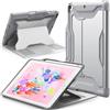 JETech Custodia per iPad 6ª/5ª Gen 9,7 (2018/2017), Argento | Cover per 9,7 2018/2017, Supporto Magnetico Multi-Angolo, Porta Pencil, Protezione Antiurto, Angoli di Visione Regolabili