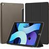 4UBonLife Custodia per iPad 9a/8a/7a Generazione 10,2 Pollici 2021/2020/2019, Smart Cover Protettiva Rigida Custodia Sottile e Leggero con Retro Traslucido per iPad 7/8/9, Nero