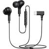 ACANDYA Auricolari con Filo e Microfono per Samsung Galaxy S25 S24 S23 Ultra A55 | Magnetici Angolati a 90° con Microfono e Controllo Del Volume per HONOR Magic8 Pro 400 Smart 5G 400 Lite 5G X9d, Nero