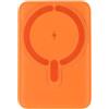 LA CASA DE LAS CARCASAS PowerBank MagSafe Arancione 10.000 mAh - Batteria esterna portatile iPhone | MagSafe 15 W, 10000 mAh, arancione, 2-3 ricariche iPhone, batteria esterna portatile per iPhone, Power Bank portatile