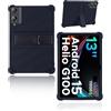 yystao Cover per Doogee Tab E3 Pro Tablet 13 Pollici 2025 Yystao Bambini Cover Morbido Silicone Compatibile con Doogee Tab E3 Pro, Supporto Regolabile (Nero)