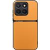 Kepuch Cover per Honor X8C - Custodia Case Piastra Metallica Incorporata Litchi Grano - Giallo