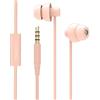 maxrock (TM Super Mini Total Soft Silicon Earbuds Headphones with Mic Music Sleep Choice for Cellphones Ipad Tablet Mp3 Laptop and Most 3.5mm Audio Player (Coral Pink)