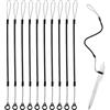 Generic 10 cordini elastici per penna, con anelli in silicone, retrattili, portapenne, per tablet, anti-smarrimento, per collegare stilo al touchscreen